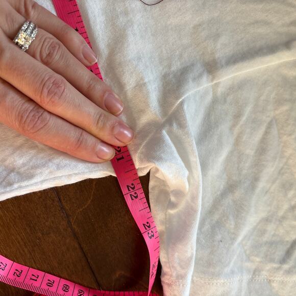 NWT The Rolling Stones Oversized Short Sleeve Graphic T-Shirt White Women's M - Picture 4 of 5